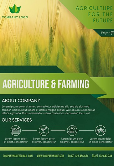 Plantillas Gratis De Volantes De Agricultura Psd Por Elegantflyer