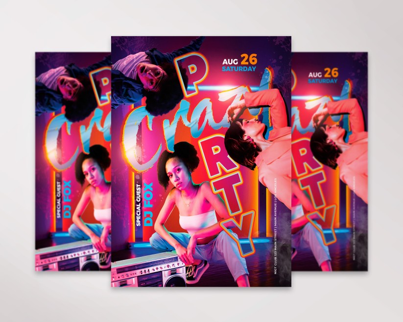 Crazy Party flyer Crazy Party flyer