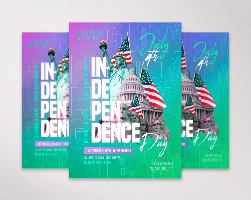 Independence Day – Free Flyer PSD Template Independence Day – Free Flyer PSD Template