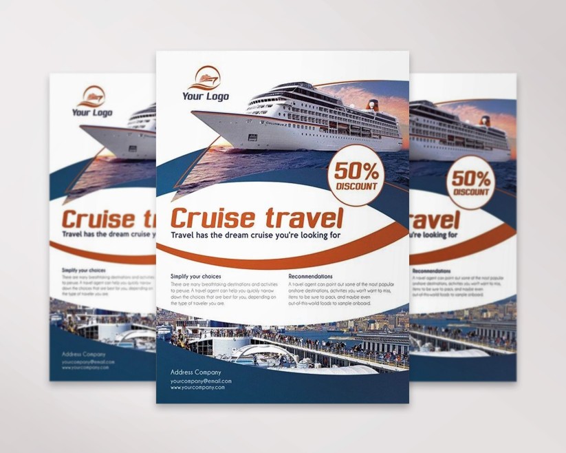 Cruise Travel – Flyer PSD Template 17 Cruise Travel – Flyer PSD Template 17