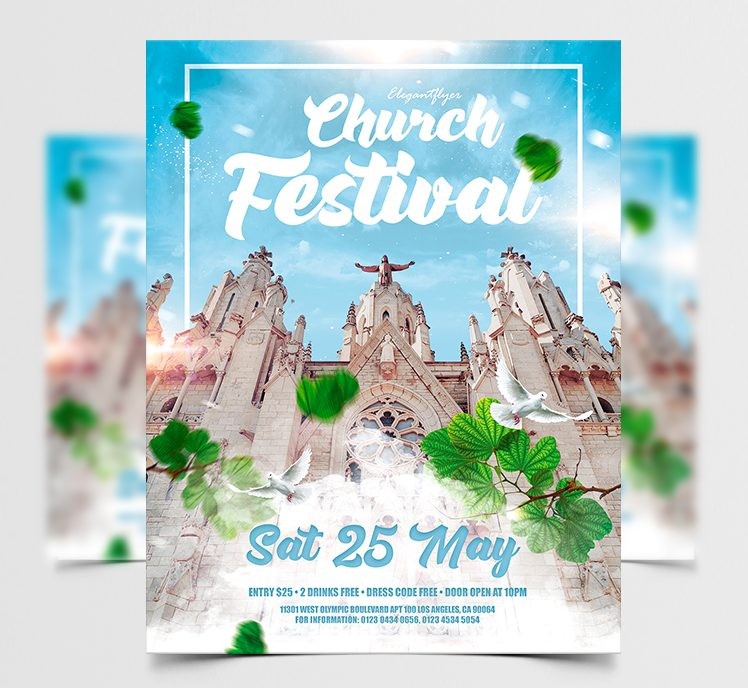 Church Festival – Premium PSD Flyer Template Church Festival – Premium PSD Flyer Template