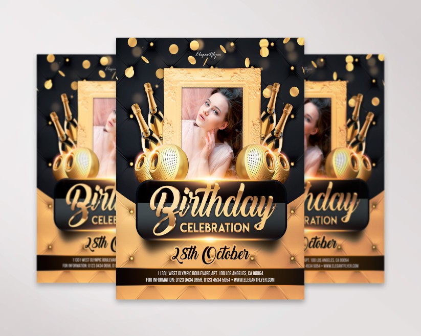 BIRTHDAY CELEBRATION – PREMIUM PSD FLYER TEMPLATE 035 BIRTHDAY CELEBRATION – PREMIUM PSD FLYER TEMPLATE 035