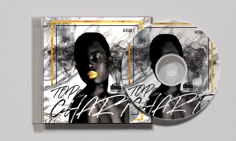 TOP Music – Free PSD CD Cover Template TOP Music – Free PSD CD Cover Template