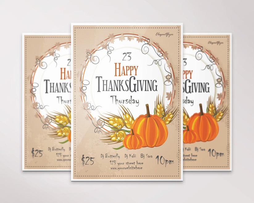 8 Free Flyer for Thanksgiving Day Festival 8 Free Flyer for Thanksgiving Day Festival