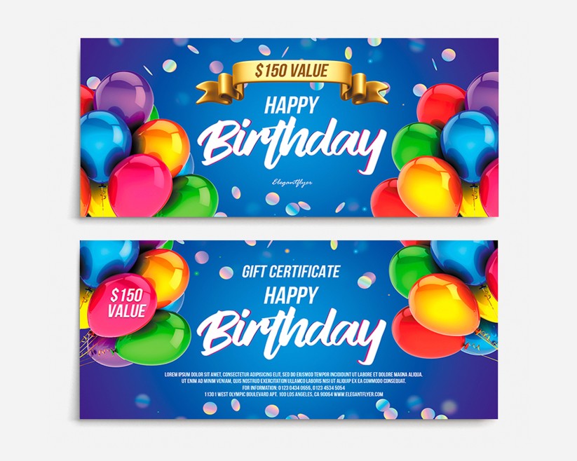 HAPPY BIRTHDAY – FREE PSD GIFT CERTIFICATE TEMPLATE HAPPY BIRTHDAY – FREE PSD GIFT CERTIFICATE TEMPLATE