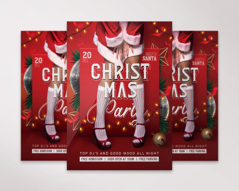 Christmas Party – Premium PSD Flyer Template 025 Christmas Party – Premium PSD Flyer Template 025