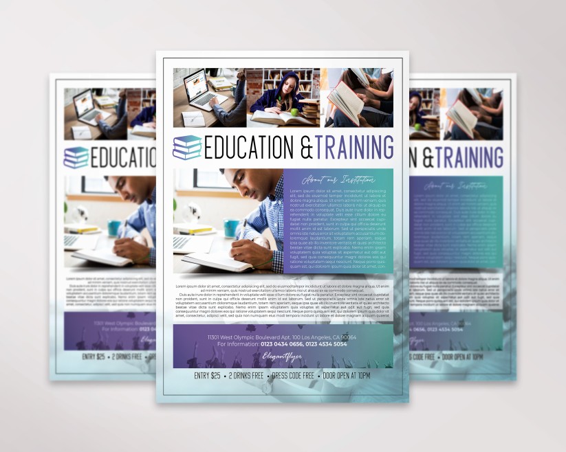 Education & Training – Free Flyer PSD Template 2 Education & Training – Free Flyer PSD Template 2