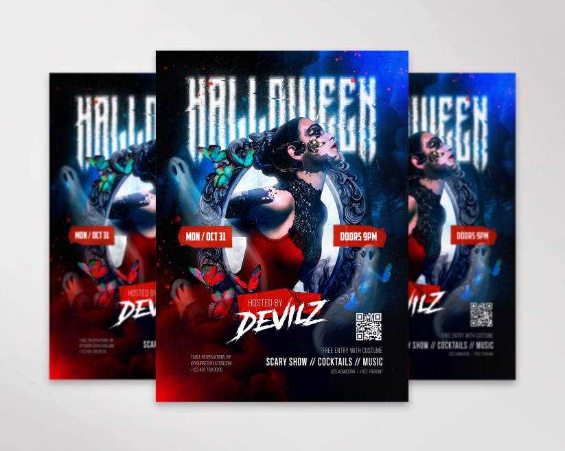 Halloween – Premium PSD Flyer Template 016 Halloween – Premium PSD Flyer Template 016