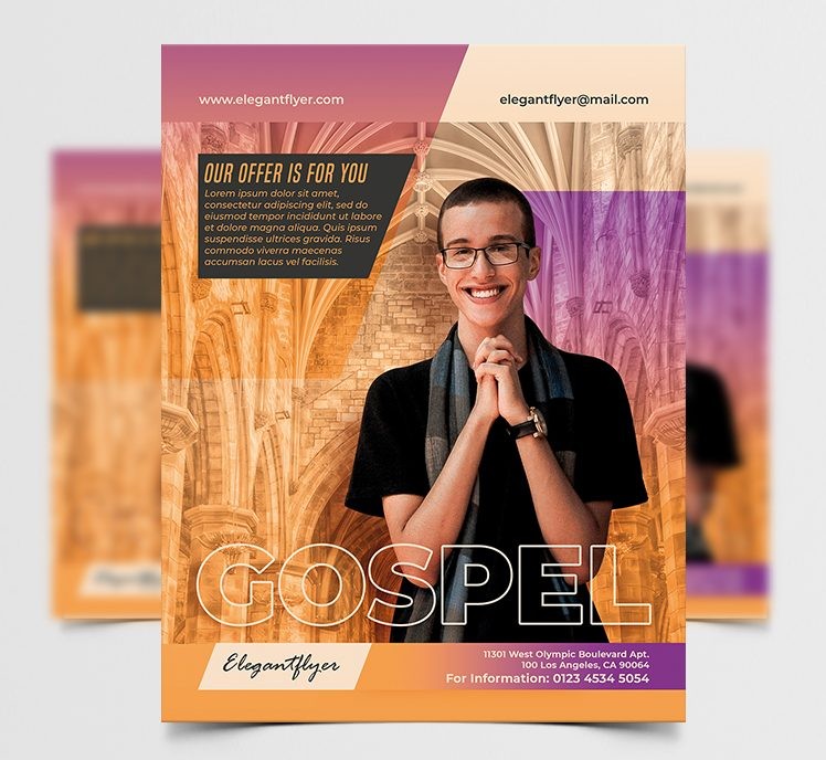 Gospel – Free PSD Flyer Template Gospel – Free PSD Flyer Template