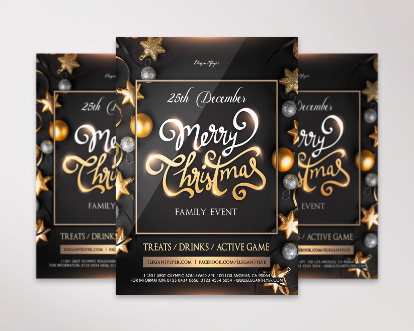 Family Christmas Event – Flyer PSD Template + Instagram template Family Christmas Event – Flyer PSD Template + Instagram template