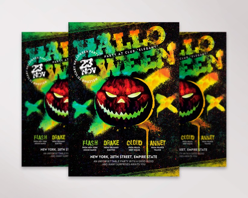 Halloween – Premium PSD Flyer Template 017 Halloween – Premium PSD Flyer Template 017