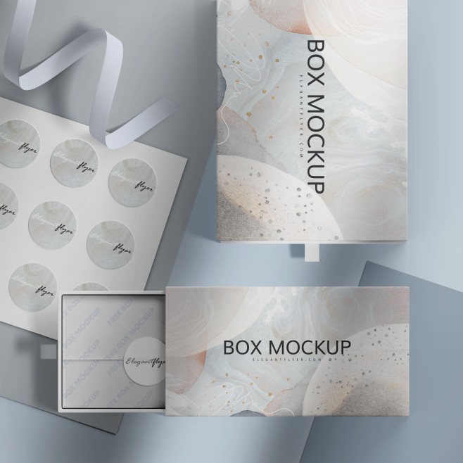 2 Free Box Mockup in PSD 2 Free Box Mockup in PSD