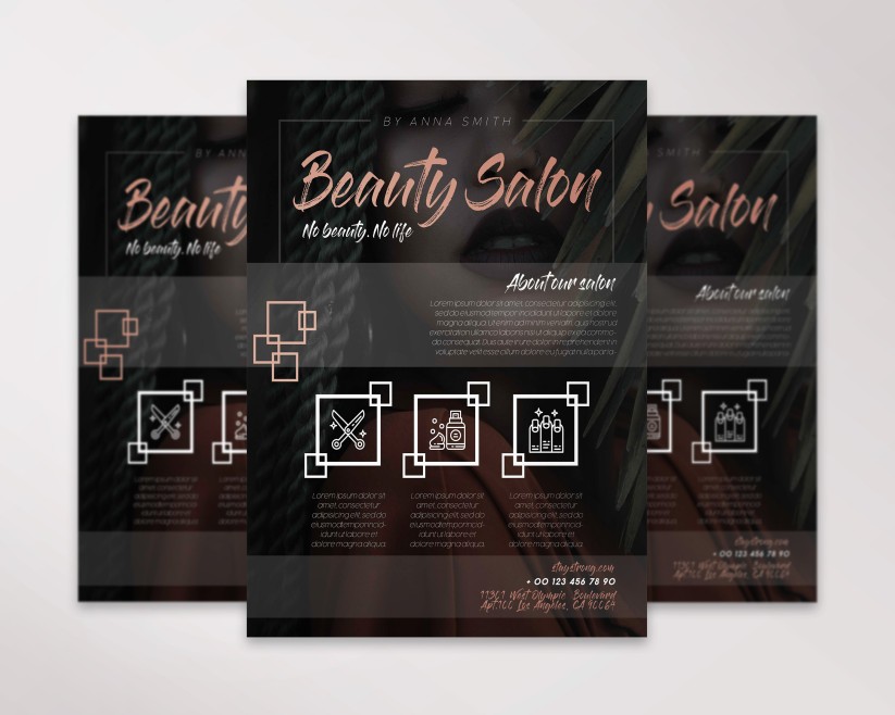 Beauty Salon – PSD Flyer Template 24 Beauty Salon – PSD Flyer Template 24