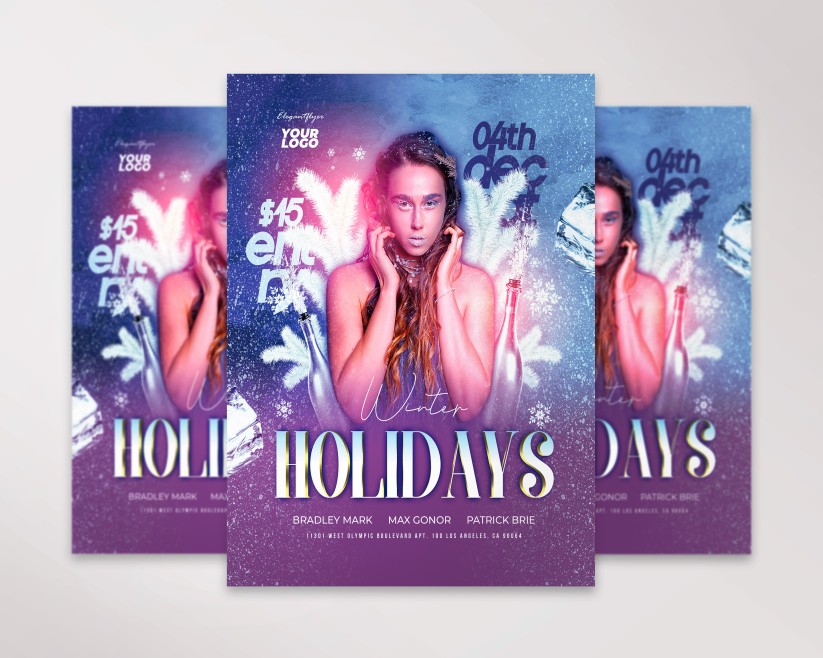 14 Winter Holidays – Premium PSD Flyer Template 14 Winter Holidays – Premium PSD Flyer Template
