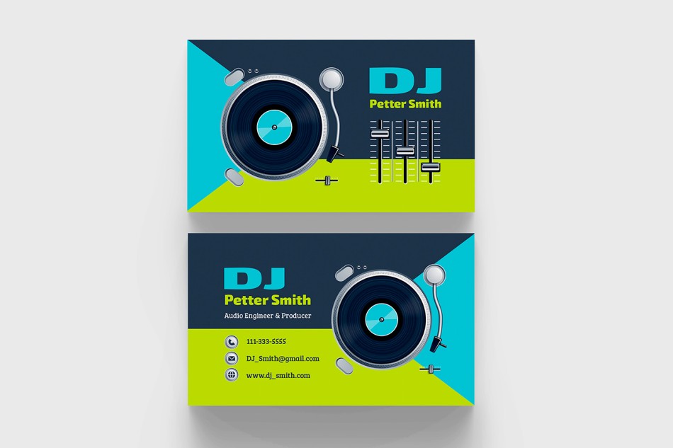 DJ - BUSINESS CARD PSD TEMPLATE DJ - BUSINESS CARD PSD TEMPLATE