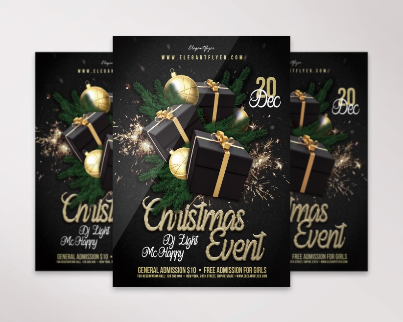Christmas Event – Premium PSD Flyer Template 032 Christmas Event – Premium PSD Flyer Template 032