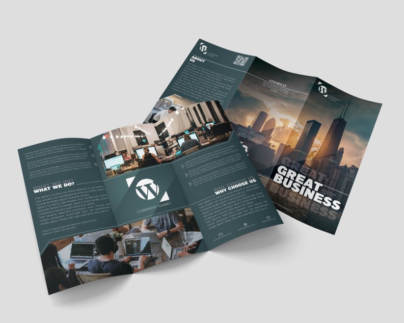 Business – Free Tri-Fold PSD Brochure Business – Free Tri-Fold PSD Brochure