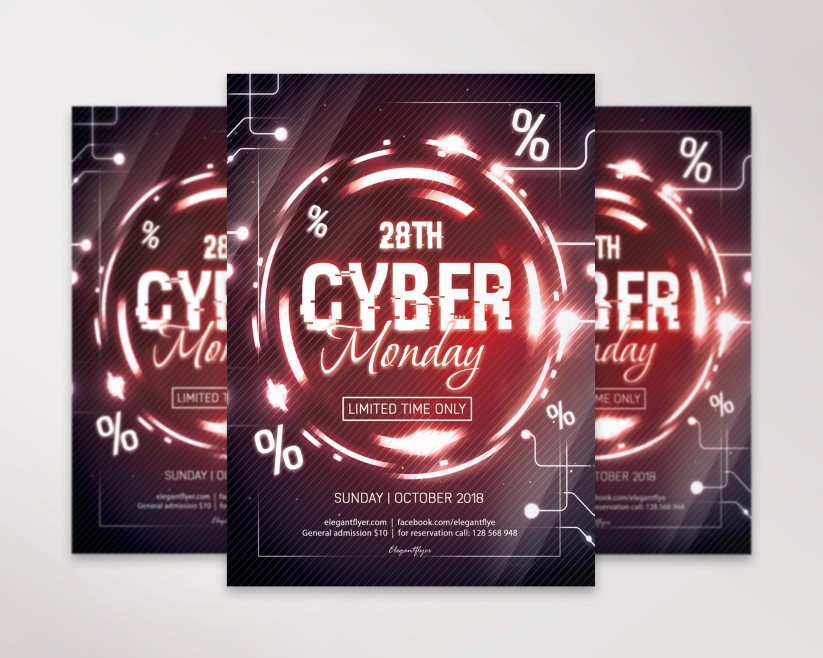 Cyber Monday – Free Flyer PSD Template 011 Cyber Monday – Free Flyer PSD Template 011