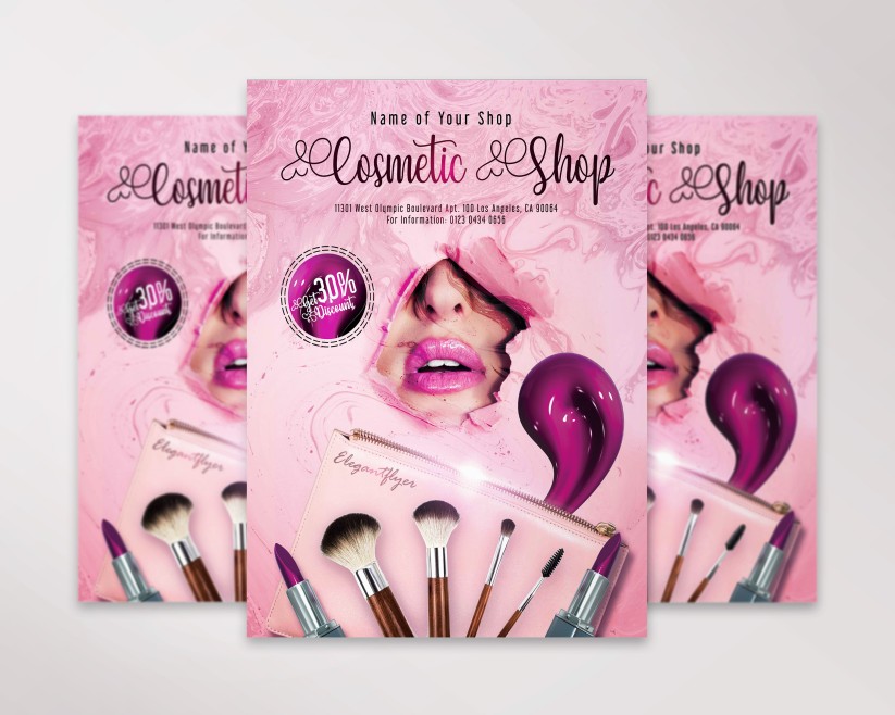 Cosmetic Shop – Flyer PSD Template 26 Cosmetic Shop – Flyer PSD Template 26