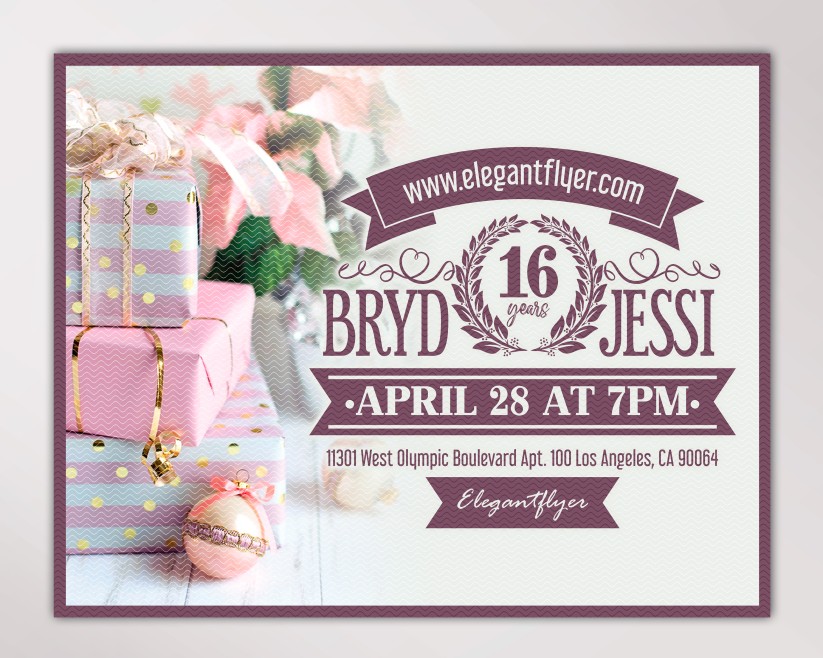 26 BIRTHDAY - PREMIUM PSD INVITATION TEMPLATE 26 BIRTHDAY - PREMIUM PSD INVITATION TEMPLATE