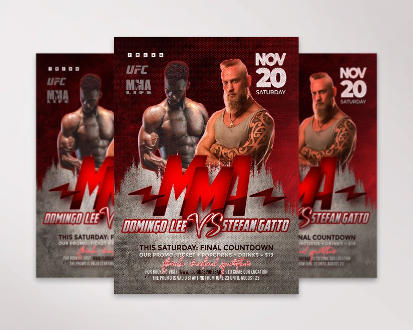 25 Fight – Premium PSD Flyer Template 25 Fight – Premium PSD Flyer Template