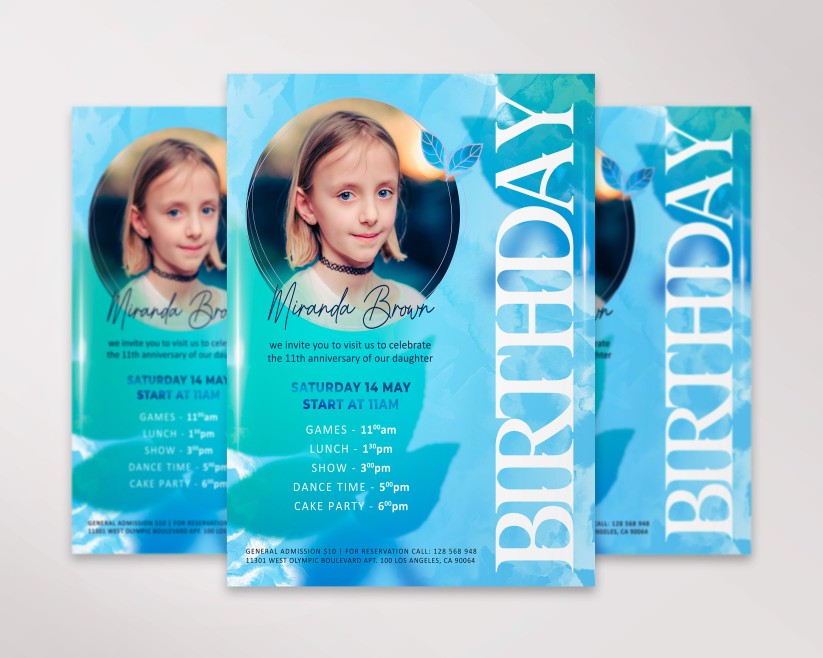 BIRTHDAY - FREE FLYER PSD TEMPLATE 01 BIRTHDAY - FREE FLYER PSD TEMPLATE 01