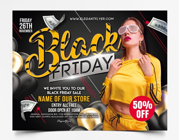 9 Black Friday – Premium PSD Flyer Template 9 Black Friday – Premium PSD Flyer Template