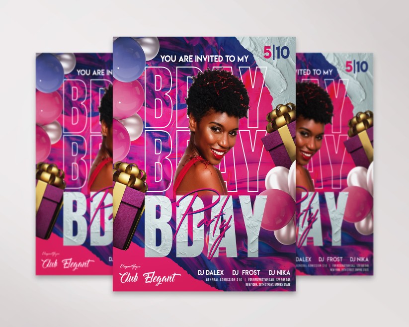 FREE BIRTHDAY INVITATION PSD TEMPLATE 6 FREE BIRTHDAY INVITATION PSD TEMPLATE 6