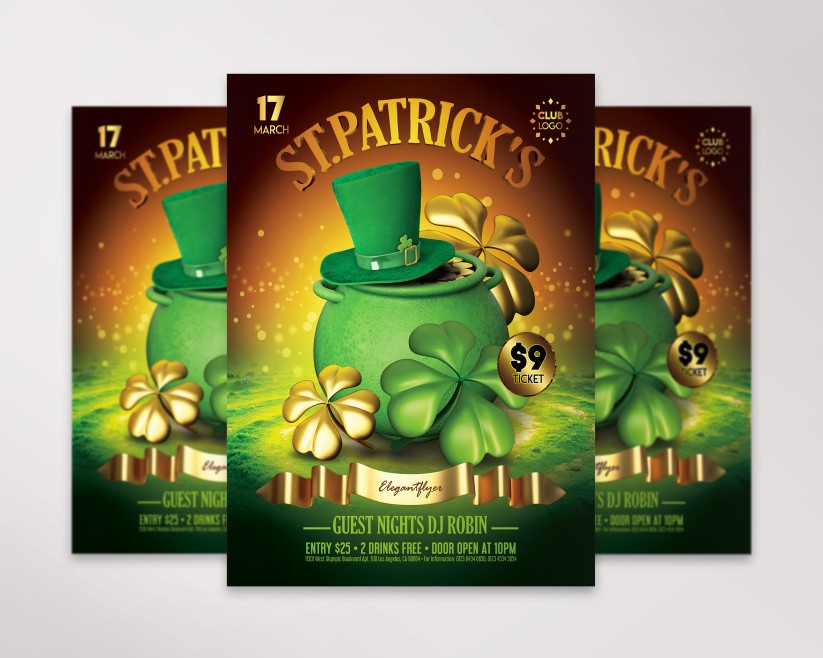 St.Patrick’s Day 2018 Flyer PSD Template St.Patrick’s Day 2018 Flyer PSD Template