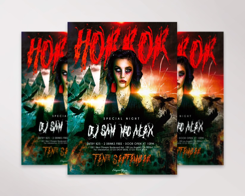 Horror Party – Premium PSD Flyer Template 023 Horror Party – Premium PSD Flyer Template 023