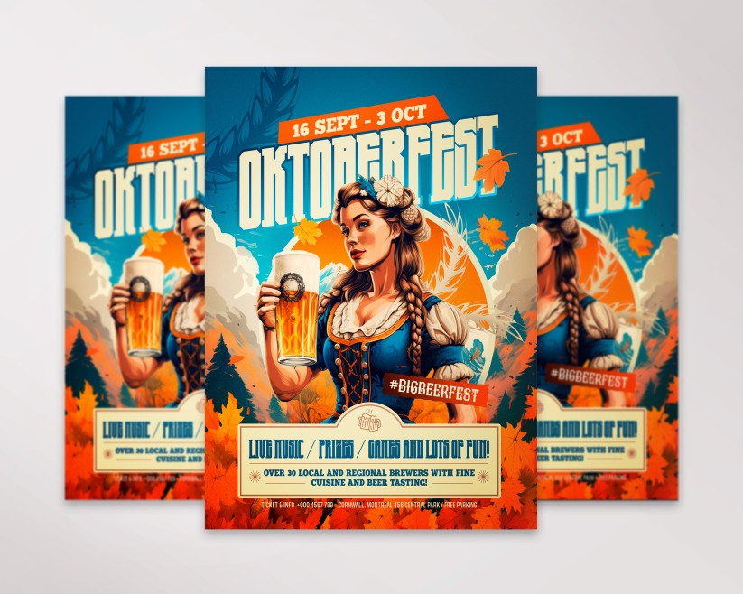 Oktoberfest Club Party – Flyer PSD Template Oktoberfest Club Party – Flyer PSD Template