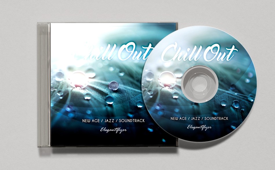 Chill Out Music – Free CD Cover PSD Template Chill Out Music – Free CD Cover PSD Template