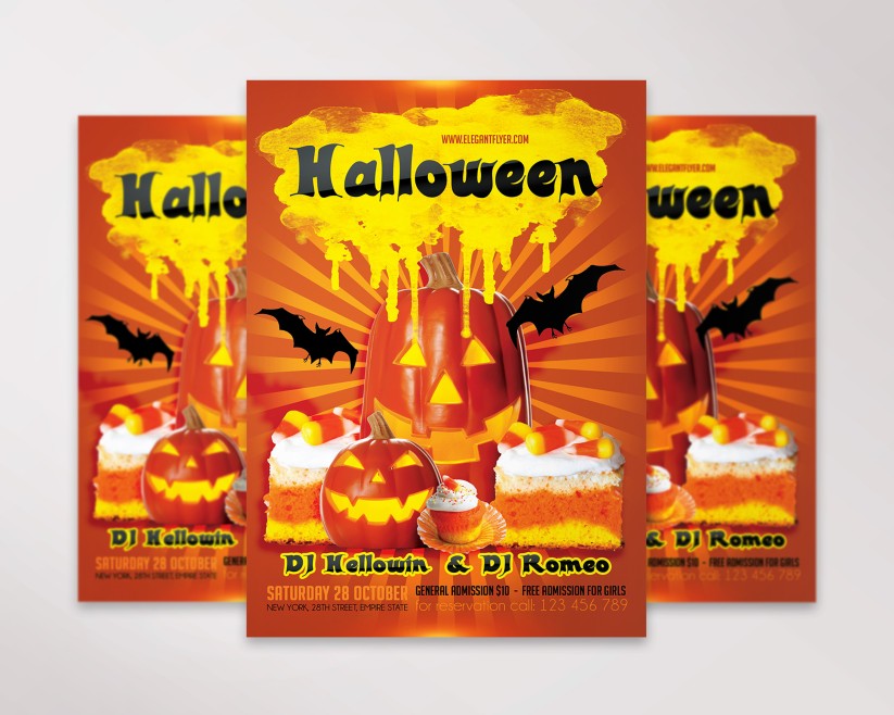 Halloween party 2 – Flyer PSD Template 014 Halloween party 2 – Flyer PSD Template 014