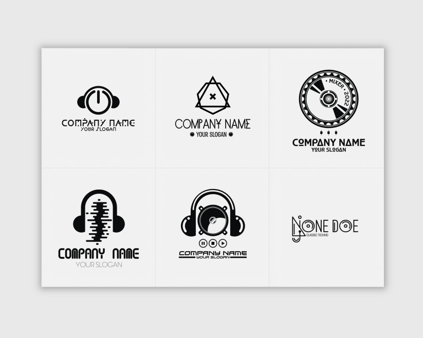 DJ – FREE PSD + EPS + AI LOGO TEMPLATE SET DJ – FREE PSD + EPS + AI LOGO TEMPLATE SET