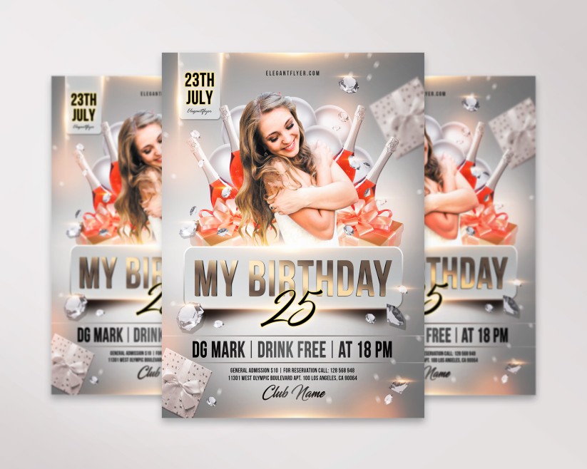 MY BIRTHDAY - FLYER PSD TEMPLATE 027 MY BIRTHDAY - FLYER PSD TEMPLATE 027