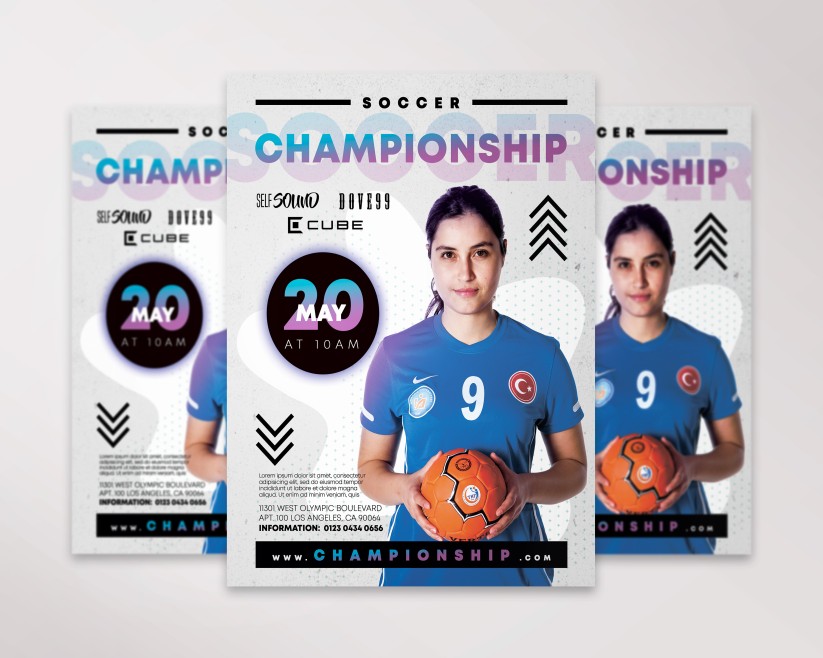 7 Soccer – Free PSD Flyer Template 7 Soccer – Free PSD Flyer Template
