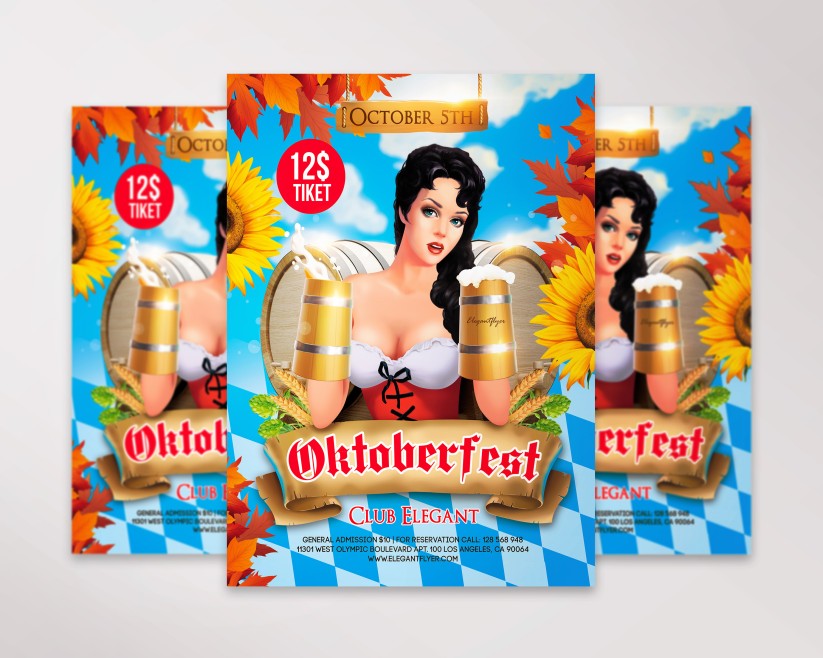 Oktoberfest 1 Premium Flyer PSD Template Oktoberfest 1 Premium Flyer PSD Template