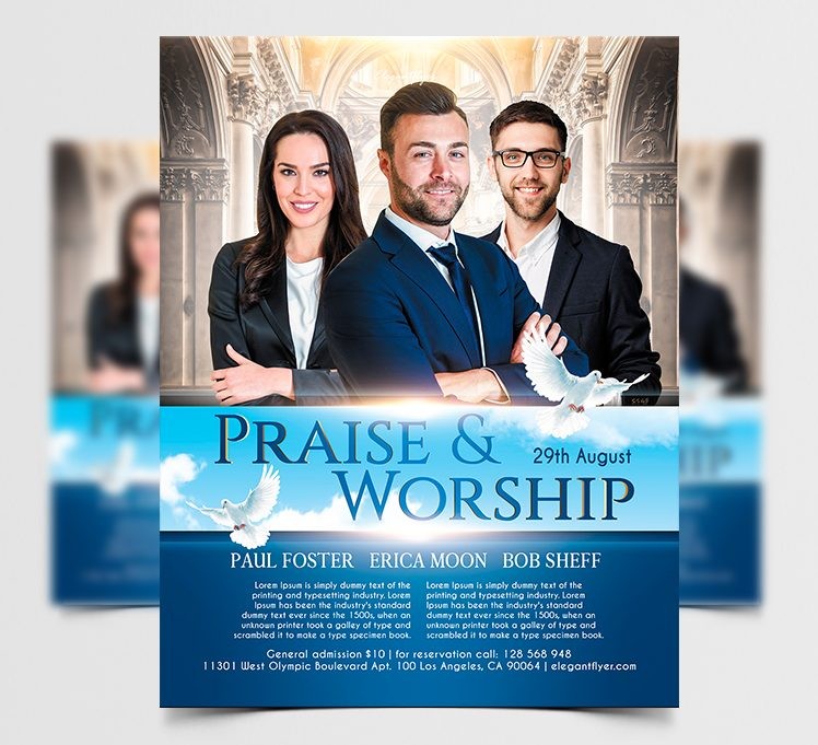 Praise Worship – Flyer PSD Template Praise Worship – Flyer PSD Template