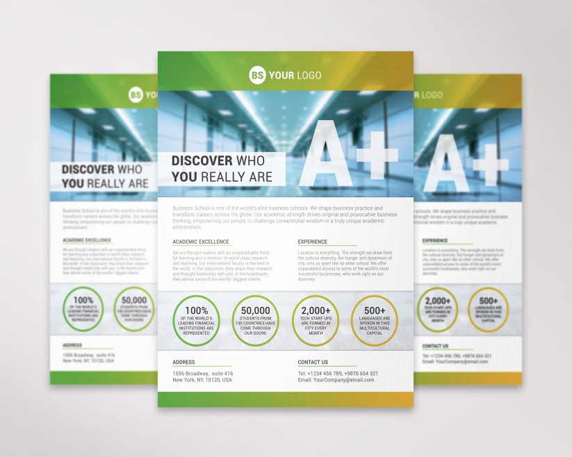 Business School – Flyer PSD Template 10 Business School – Flyer PSD Template 10