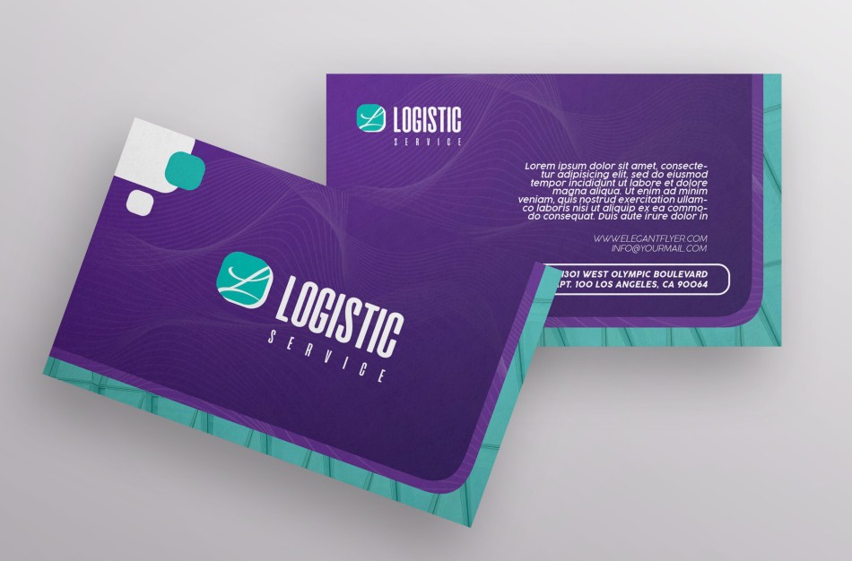Logistic Services Business Card Template Logistic Services Business Card Template