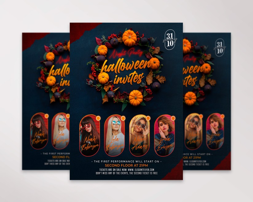 Halloween Party Premium Flyer PSD Template 7 Halloween Party Premium Flyer PSD Template 7
