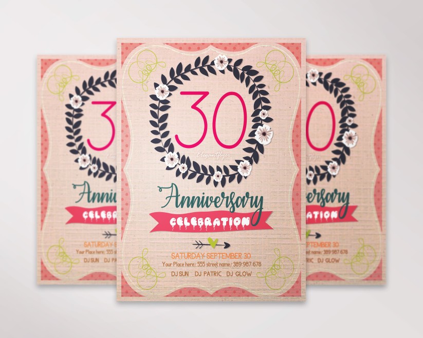 FREE ANNIVERSARY FLYER TEMPLATE 7 FREE ANNIVERSARY FLYER TEMPLATE 7