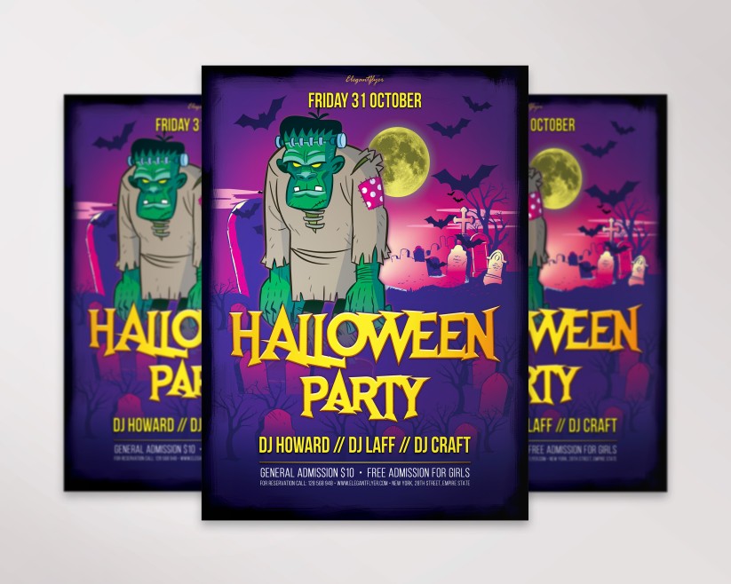 Halloween Free Flyer Templates 011 Halloween Free Flyer Templates 011