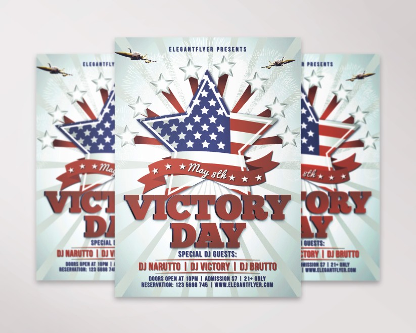 Victory Day – Flyer PSD Template Victory Day – Flyer PSD Template
