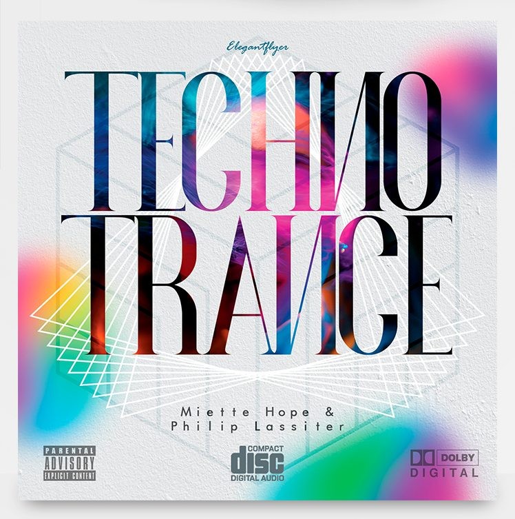 Techno Trance – Free CD Cover PSD Template Techno Trance – Free CD Cover PSD Template