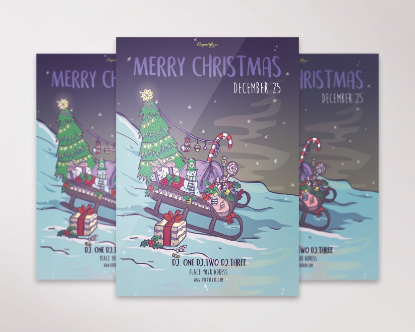 Merry Christmas – Free Flyer PSD Template 015 Merry Christmas – Free Flyer PSD Template 015