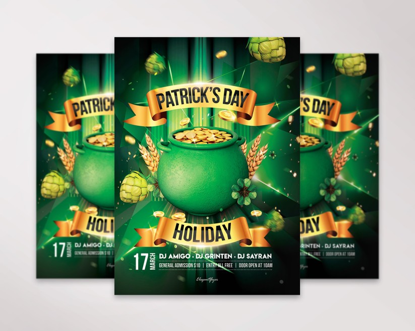 St. Patrick’s Day Holiday Flyer PSD Template 11 St. Patrick’s Day Holiday Flyer PSD Template 11