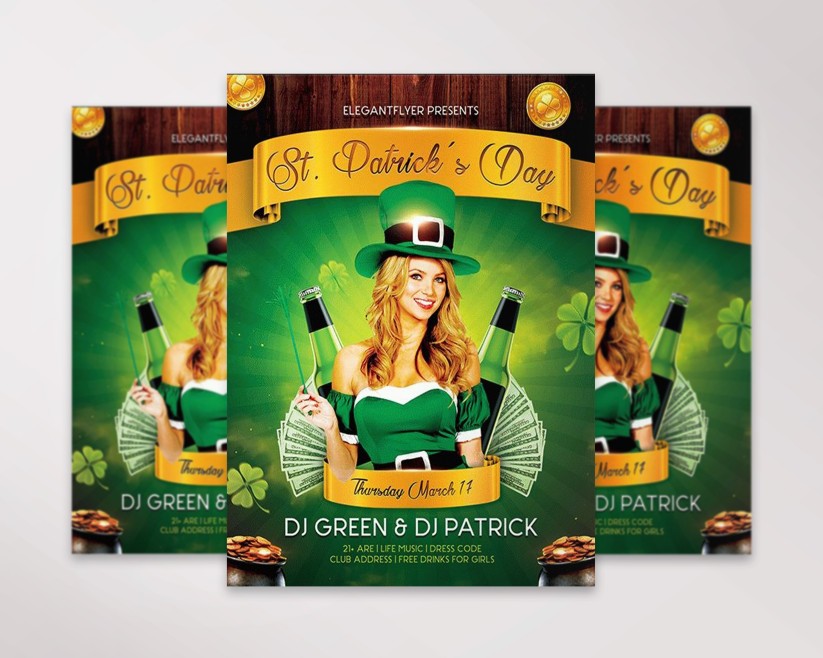 St.Patrick’s Day Flyer PSD Template 14 St.Patrick’s Day Flyer PSD Template 14