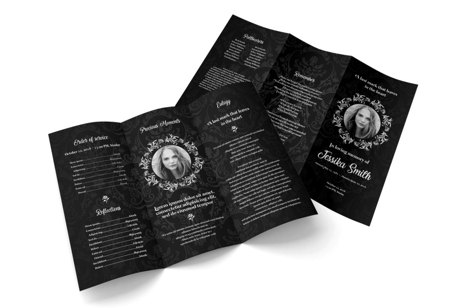 Free Funeral Trifold Brochure 21 Free Funeral Trifold Brochure 21