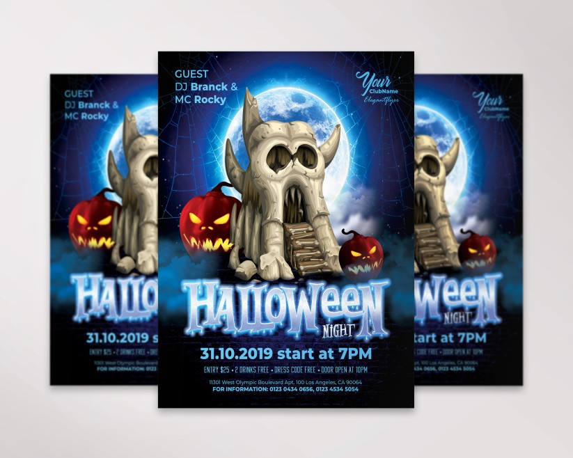 Halloween Night V02 – Free Flyer PSD Template 07 Halloween Night V02 – Free Flyer PSD Template 07